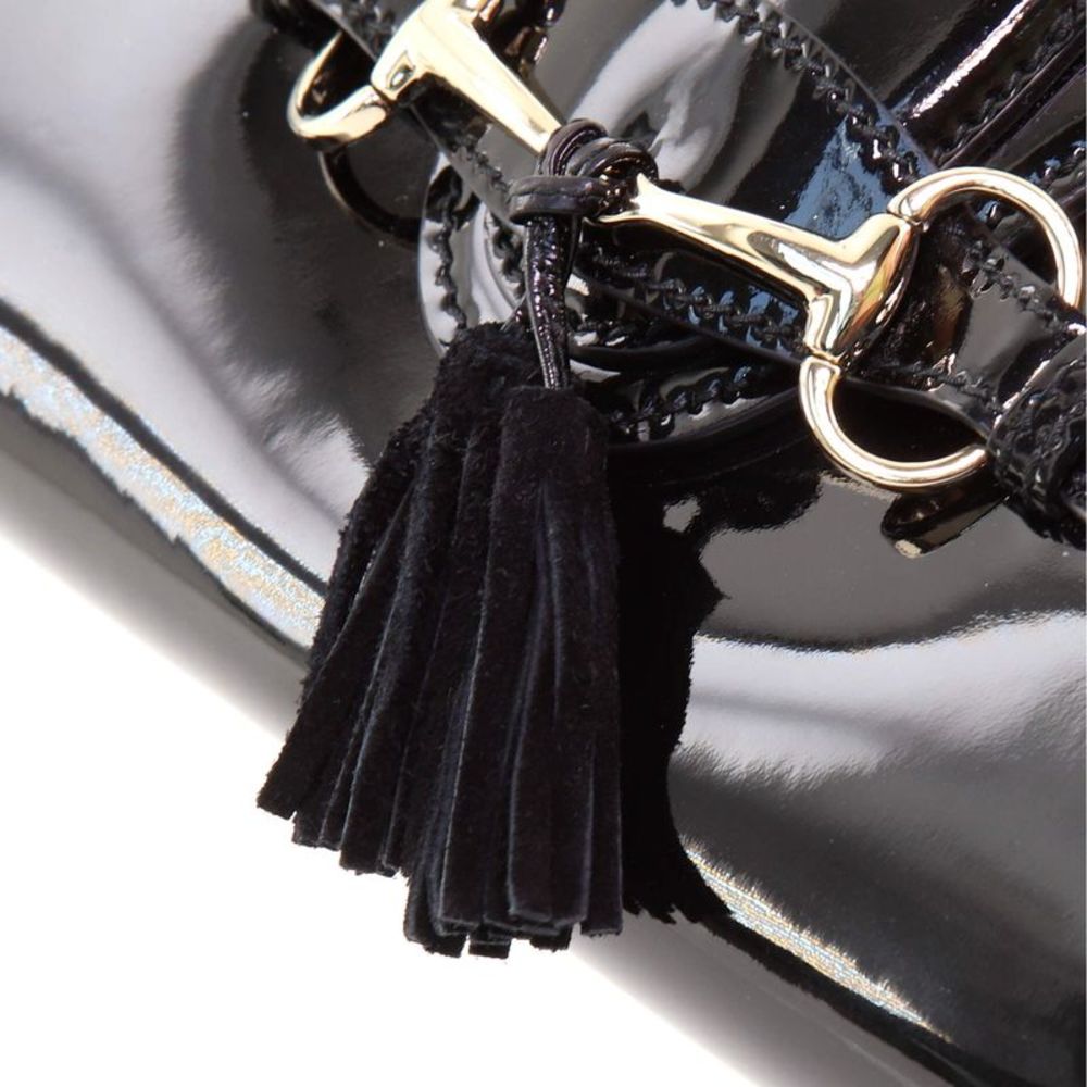 Gucci Emily Chain Flap Bag Patent Small Black - Picture 8 of 9